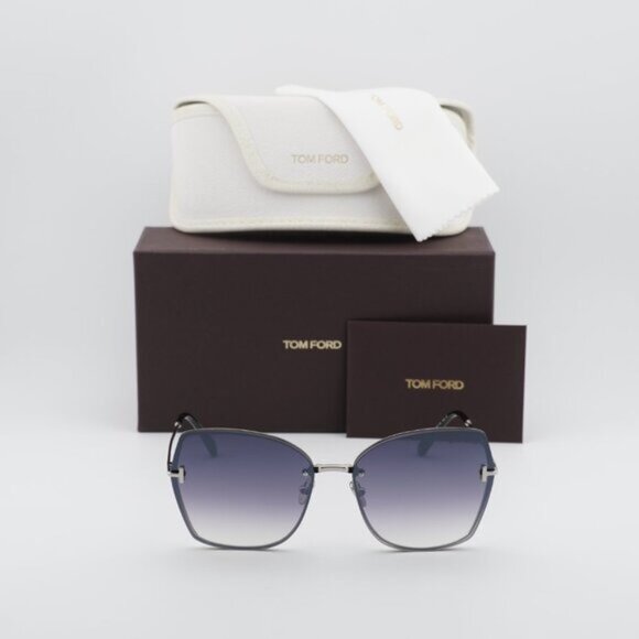 Tom Ford Nickie-02 FT1107 16C Butterfly Sunglasses - Palladium/Smoke Mirror main image 5